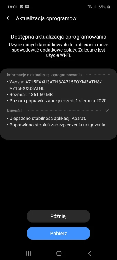 s.....k - @k3lt: tak jakoś wyszło. xD Było kilka testów, ale finalnie wracałem do A30...