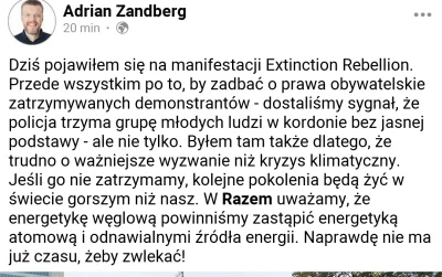 Partyzant91 - Przypominam, że partia Razem jako jedyna konsekwentnie wypowiada się z ...