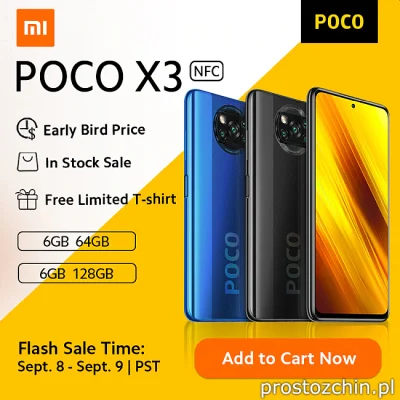 Prostozchin - >> Xiaomi POCO X3 NFC - 6GB/64GB << ~735 zł z wysyłką z Hiszpanii

Ce...