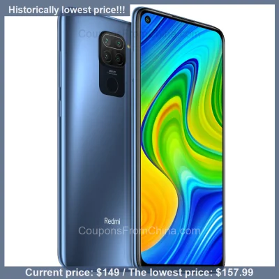 n____S - Xiaomi Redmi Note 9 4/128GB Global without NFC - Banggood 
Cena: $149.00 (5...