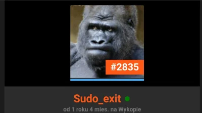 Sudoexit - @Sudoexit: idziesz złą drogą synek. Już cyferki Ci się pojawiają.

Wykop...