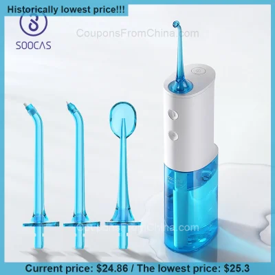 n____S - Soocas W3 Oral Irrigator Water Flosser - Aliexpress 
Cena: $24.86 (93,68 zł...