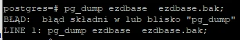 Policjant997 - Ktoś coś poradzi, co robię źle?
 #postgresql #bazydanych