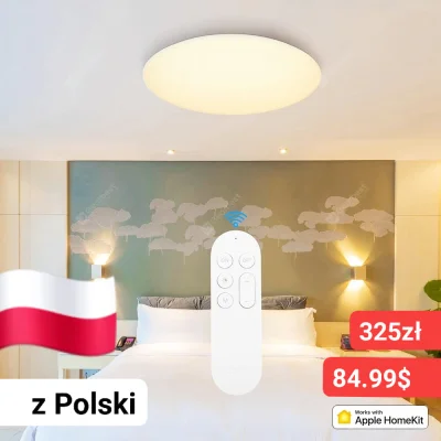 sebekss - Tylko 84.99$ (325zł) za lampę sufitową Xiaomi Yeelight 480mm z Polski❗
➡️U...