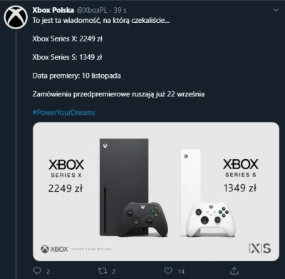 Areooo51 - Series X za 2249zł w PL
#xbox #konsole