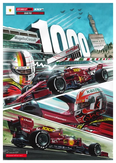 c.....i - Piękny plakat Ferrari na ich tysięczne Grand Prix (｡◕‿‿◕｡)

Forza!
#f1