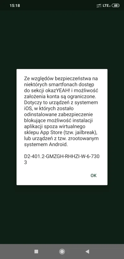 shaelix92 - Co za gówniana aplikacja nie chce działać.
Ha tfu na takich 'specjalisto...