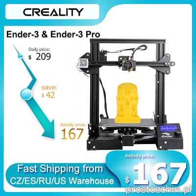 Prostozchin - >> Drukarka Creality 3D Ender-3 lub Ender Pro << od ~599 zł ;)

Ender...