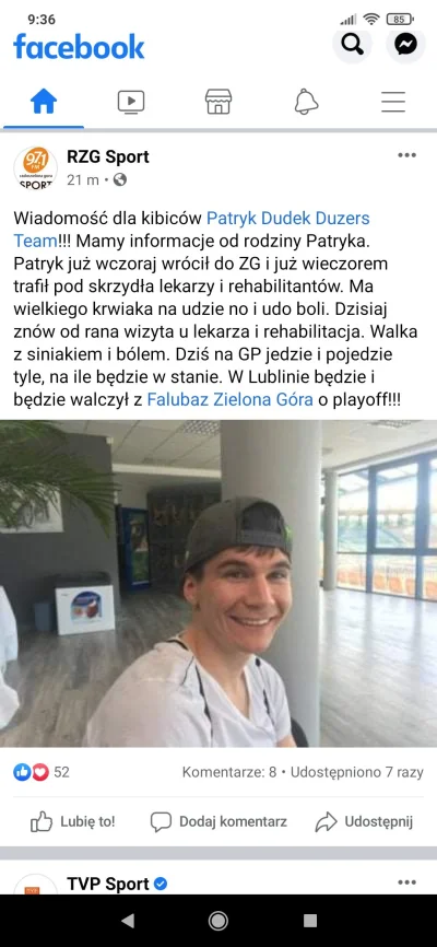 ffrugopl - Patryk podejmie dziś próbę startu w Gorzowie, aby móc jutro w Lublinie wal...