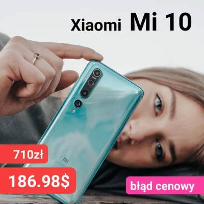 sebekss - Jak ktoś lubi mrozić pieniądze ( ͡° ͜ʖ ͡°)
Xiaomi Mi 10 za 700zł
--------...