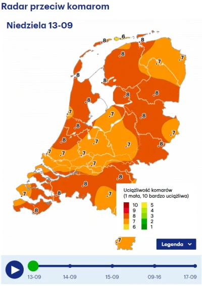 r-r - Fajne te kanały, Holendrzy mają nawet prognozę aktywności komarów (muggenradar)...