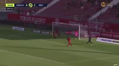 ryzu - Irvin Cardona na 0:2 w meczu Dijon - Brest #golgif #mecz
