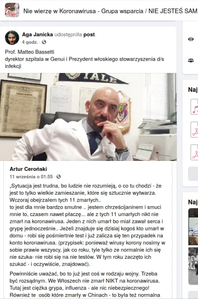 Siemomyslaw - Foliarze na słynnej grupie "Nie wierzę w koronawirusa GRUPA WSPARCIA" w...