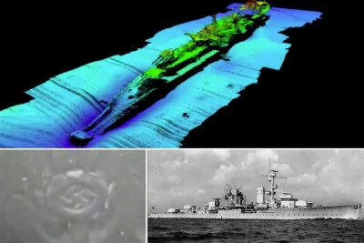 Zwiadowca_Historii - Norwegia. Odkryto niemiecki krążownik z swastyka na dziobie (GAL...
