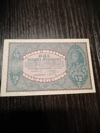 Kenpaczi - Codzienny stary banknot - pół marki polskiej, 1920 rok

#banknoty #stare...