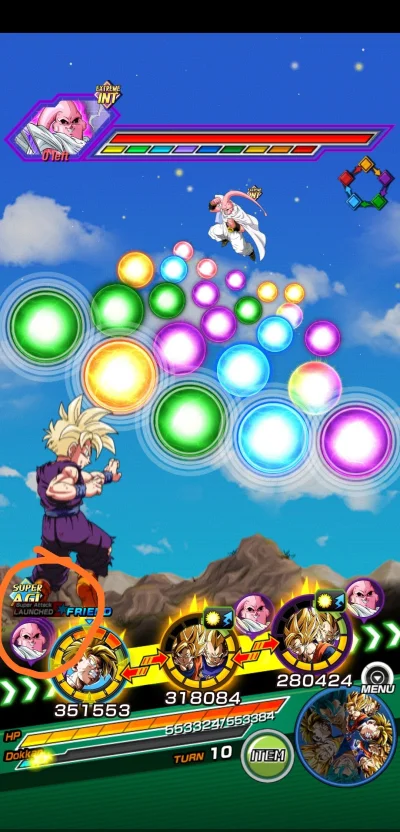 masa88 - Ktoś mi powie dlaczego widzę kiedy Buu odpali super attack? #dokkanbattle