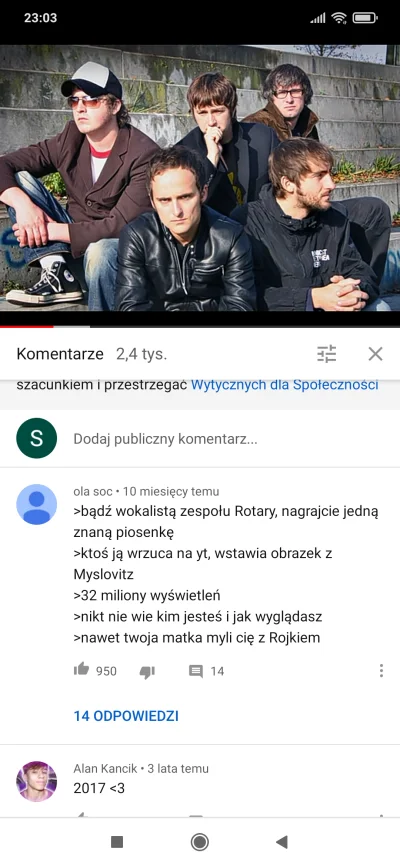 ROCCO1 - @RJ45: ja #!$%@? typie, przepisywac komentarze z yt