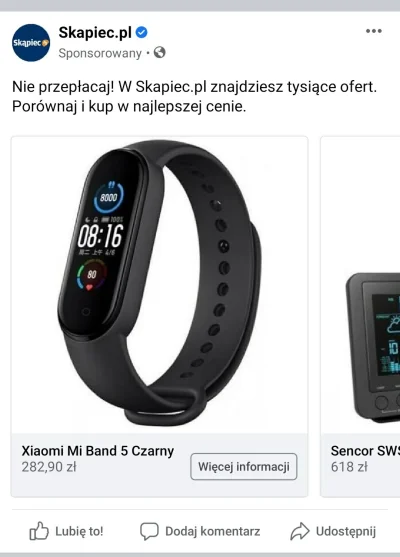 ROOOAAARRRR - Skąpiec to umie w reklamę jednak - nie pszepuacaj tylko unaz miband pjo...