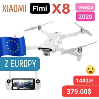 sebekss - Tylko 379$ [1440zł] za drona Xiaomi FIMI X8 SE z Europy❗ Wersja 2020
➡️Kam...