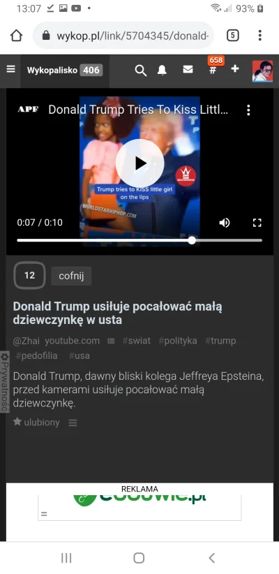 Dambibi - Jak Biden caluje dzieci to afera, a jak pomarańczowoskóry idol prawakow to ...