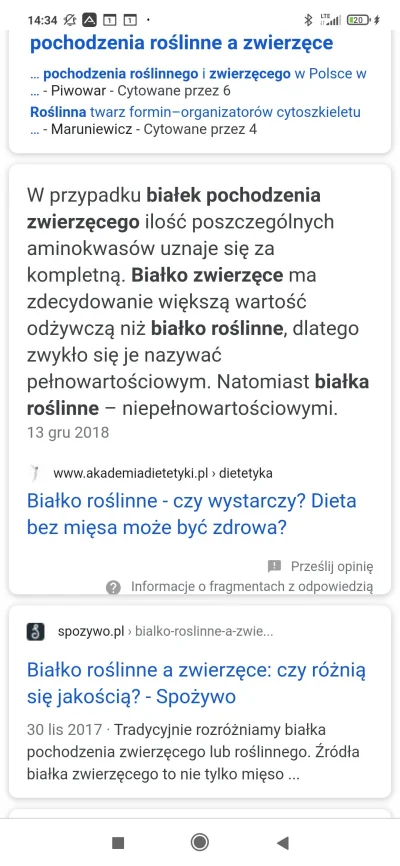 Deiv1990 - @MehowM Nie zastąpisz wszystkich składników roślinami. Białko pochodzenia ...