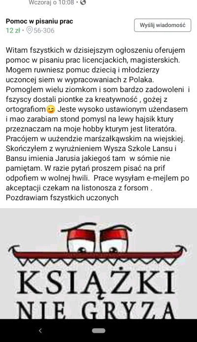 illneverfallinlove - Może ktoś potrzebuje pomocy, po samym ogłoszeniu widać że warto ...