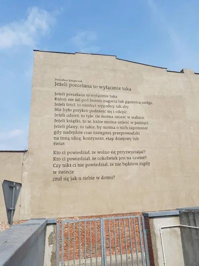 pogop - Takich murali nam trzeba! #poznan 

#poezja #mural #baranczak #oswiadczenie #...