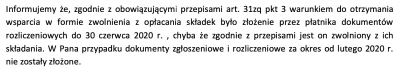 iAdamM - Miraski dostał ktoś podobny powód odmowy umorzenia składek za te 3 miesiące?...