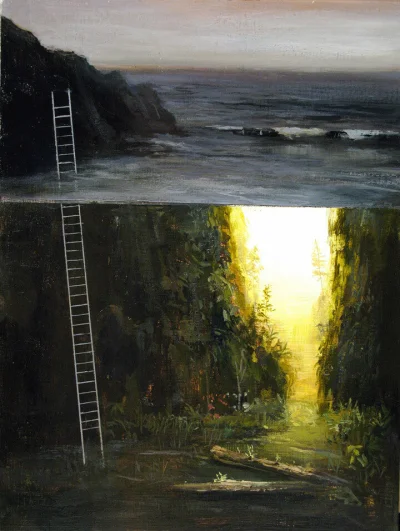 panidoktorodarszeniku - Jeremy Miranda
Oregon Ladder, 2013, akryl na panelu_
#artfu...