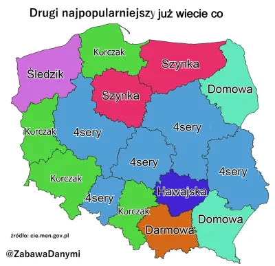 rybak_fischermann - Drugi najpopularniejszy smak pizzy w poszczególnych województwach...