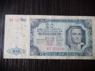 Kenpaczi - Codzienny stary banknot - 20 złotych, 1948 rok

#banknoty #starebanknoty...