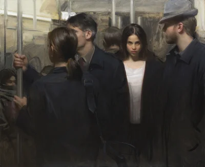 panidoktorodarszeniku - Nick Alm
Metro, 2017, olej na płótnie, 102 x 122 cm_
#artfu...