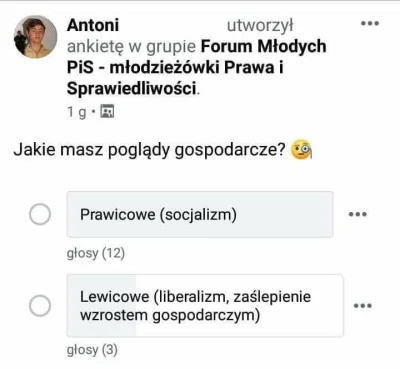 DoloremIpsum - A Wy jakie macie poglądy gospodarcze? xD

PS. Już wiadomo dlaczego PiS...