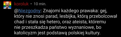 elf_pszeniczny - @Fushnikov: 
Mam znajomego geja który uważa wasze ruchy za kretynizm...