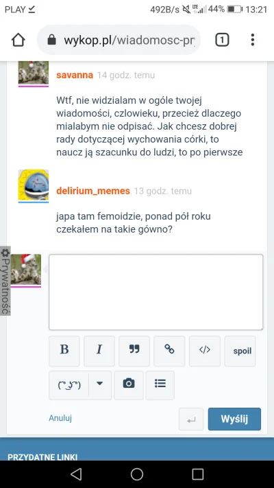 savanna - #moderacja
@moderacja @m_b 

Serio, chcecie takich użytkowników?

Scre...