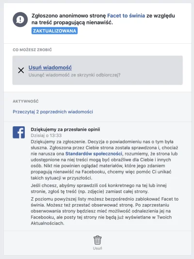 Baudi - Znalazłem na facebooku fanpage Facet to Świnia. Nic tam nie ma poza nazwą i h...