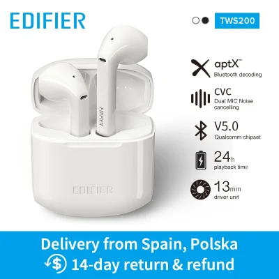 polu7 - EDIFIER TWS200 TWS aptX Earbuds - Aliexpress
Cena: 23.99$ (92.21 zł) + wysył...