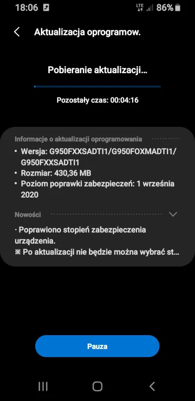 PIKUSP - Wow, aktualizacja na S8 wjechala xD zabezpieczen ale zawsze xD

#samsung #...