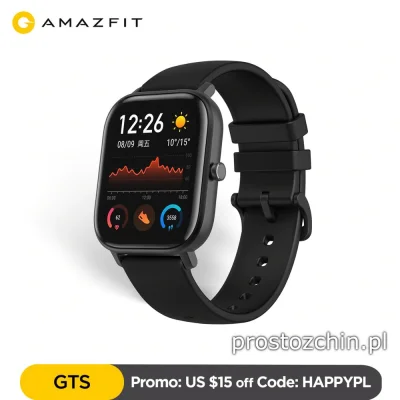 Prostozchin - >> Smartwach Xiaomi Amazfit GTS << ~389 zł z wysyłką z Polski/Hiszpanii...