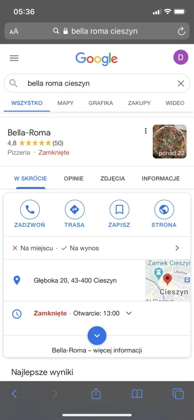 Aaaaaaaa - @Lordsow: i po wojnie miraski, Google usunęło opinie. Ale tyle z tego dobr...