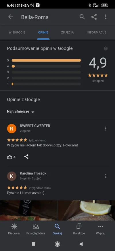 Del - @Del: Oceny właściwej knajpy. Nawet w nazwie jest myślnik, którego nie ma u tyc...