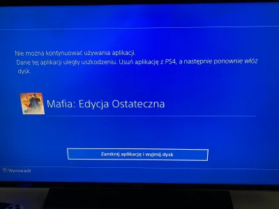 wodamineralna - Mam problem z Mafią na PS4. 2 razy instalowalem, patche pobrane i zai...