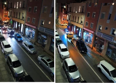 taktomojekonto - 21.00 vs 1.00 xD
edit: auta ściągają, bo stoją na ścieżce rowerowej...
