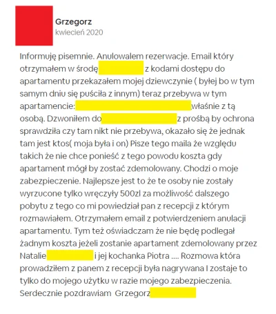 MirandaB - Taka recenzja na airbnb
#airbnb #p0lka #heheszki #logikarozowychpaskow #l...