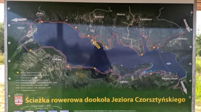 GinzToniku - Mapa trasy wokół jeziora