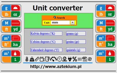 internetowy - Może się komuś przyda!
Link: http://aztekium.pl/start/unit_converter/
...