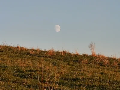 HulajDuszaToLipa - Rzut oka w lewo, a tam nad horyzontem Księżyc zaczyna swoją wędrów...