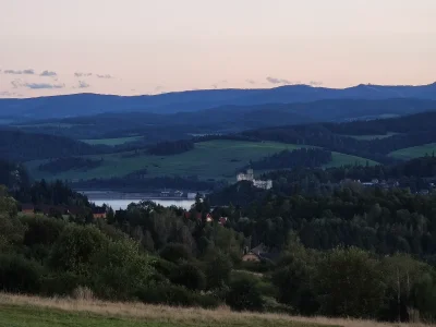 HulajDuszaToLipa - i jeszcze raz rzut oka w kierunku zamku w Niedzicy i zapory. Niedł...