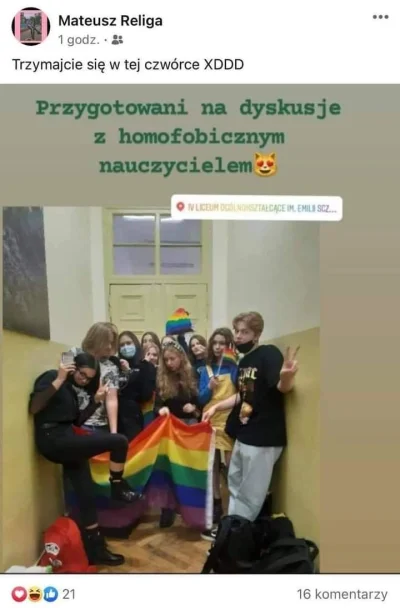 e.....4 - to ktorys z was jest tym nauczycielem?
#lgbt #bekazlewactwa #licbaza