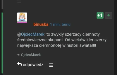 O.....k - Zasłużyłaś na bana, droga @binuska. I nie mam tu na myśli tytułu) średniowi...